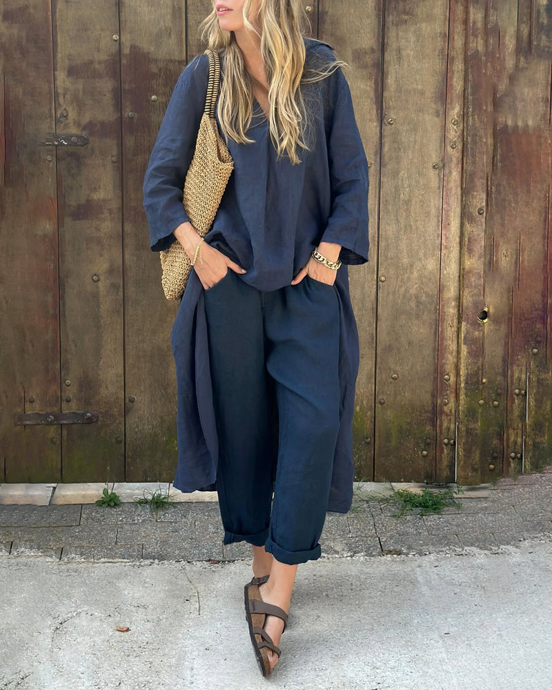 Freya | Women's V-Neck Two Piece Set