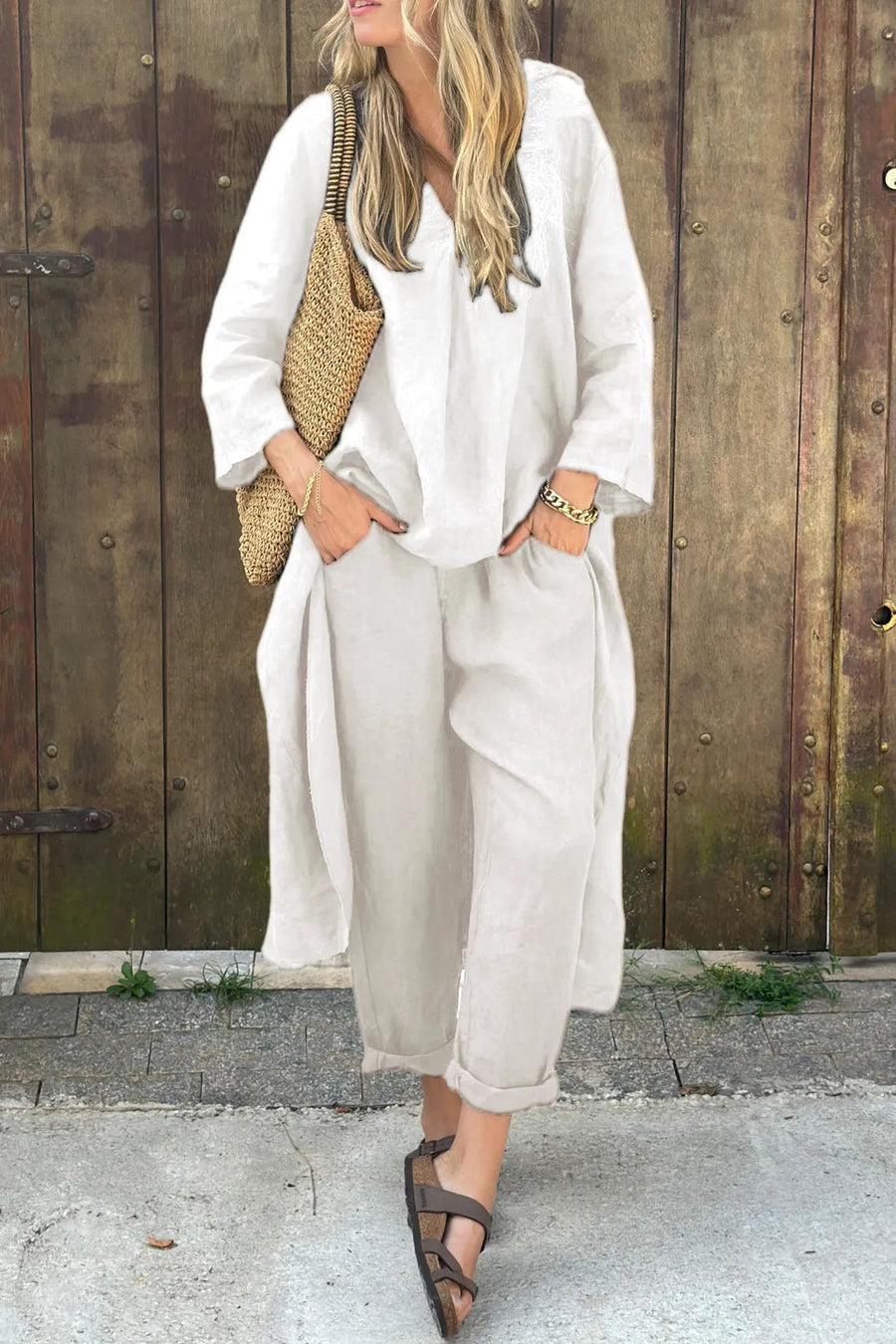 Freya | Women's V-Neck Two Piece Set