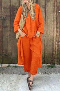 Freya | Women's V-Neck Two Piece Set