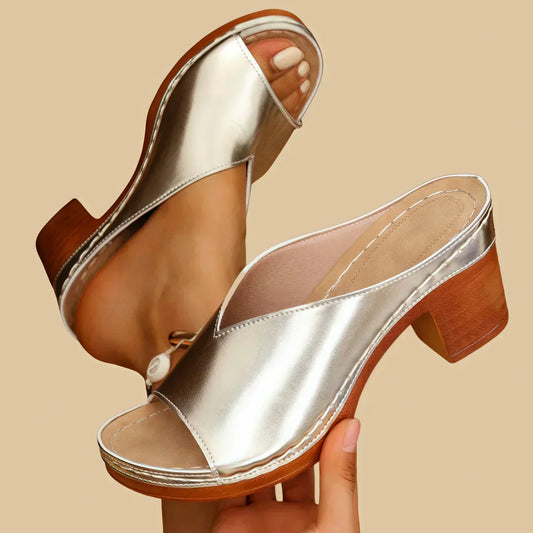Galatea | Women's Block Heel Mule Sandals