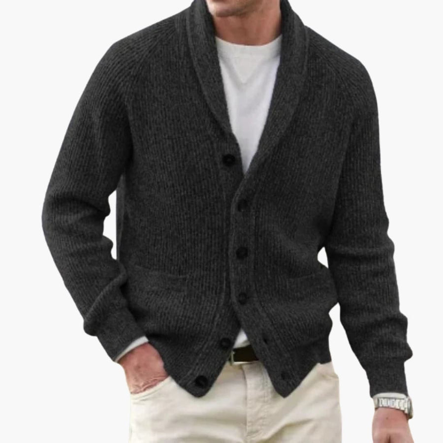 Gavan | Men's Shawl Collar Button Front Cardigan