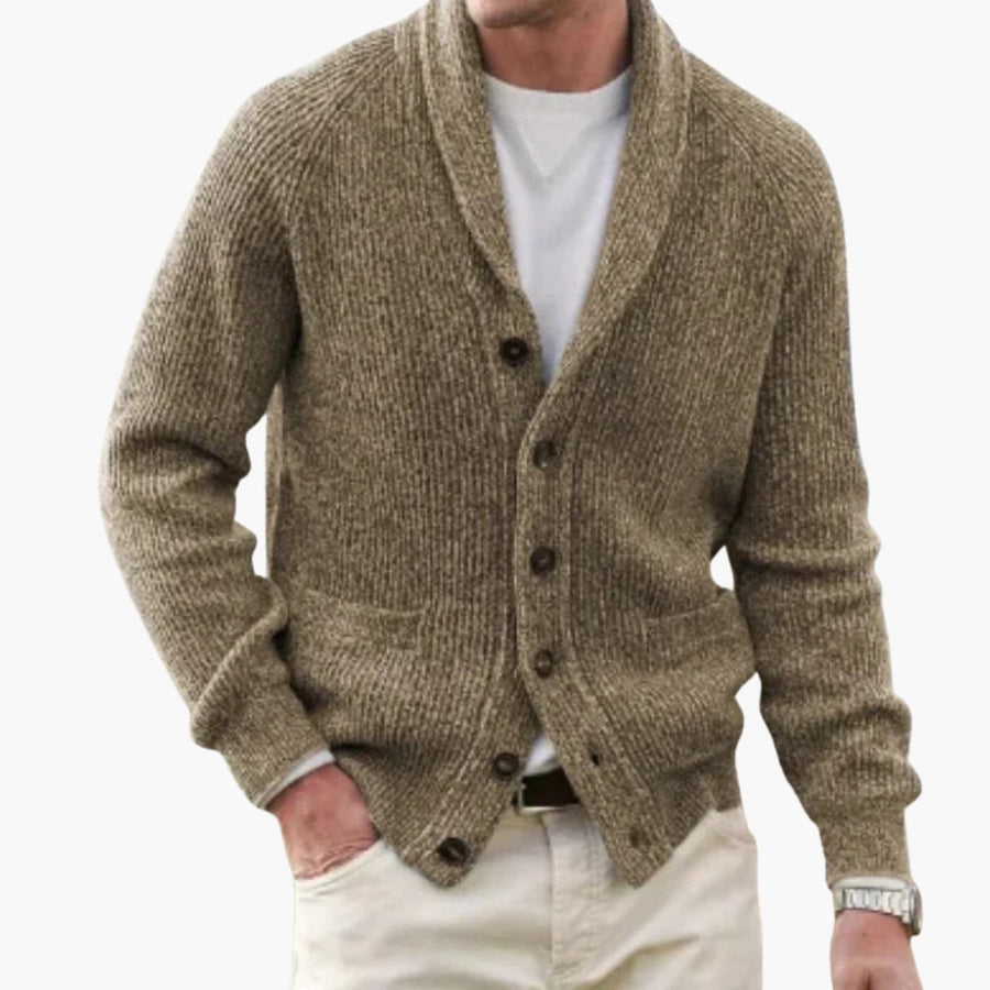 Gavan | Men's Shawl Collar Button Front Cardigan