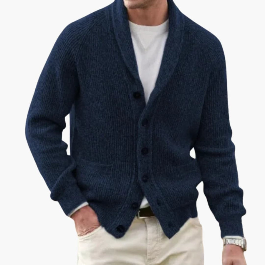 Gavan | Men's Shawl Collar Button Front Cardigan