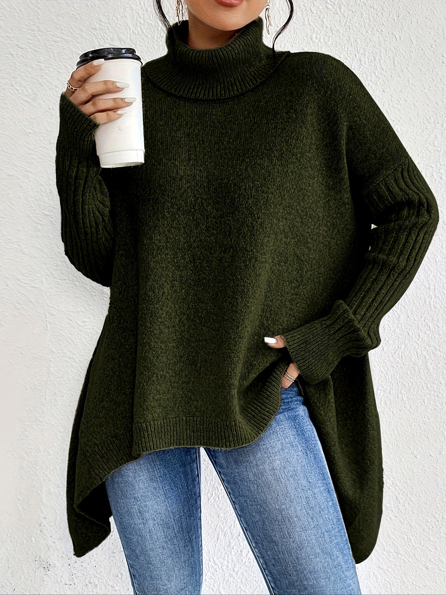 Gemara | Women's Oversized Turtleneck Sweater