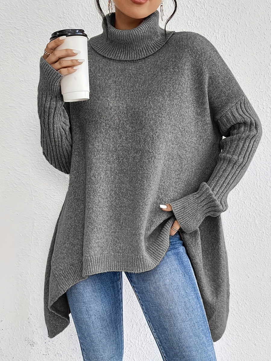 Gemara | Women's Oversized Turtleneck Sweater