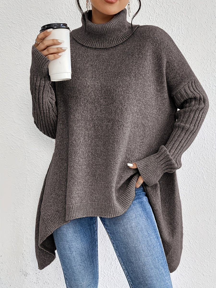 Gemara | Women's Oversized Turtleneck Sweater