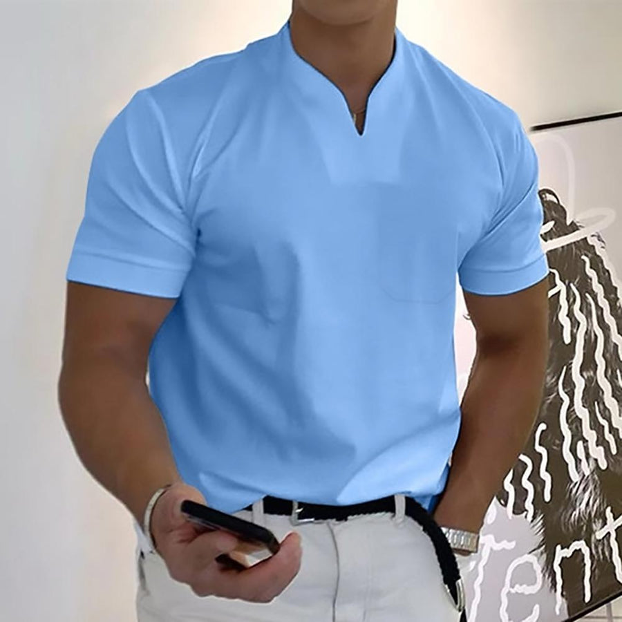 Griffon | Men's V-Neck Short Sleeve Slim Fit T-Shirt