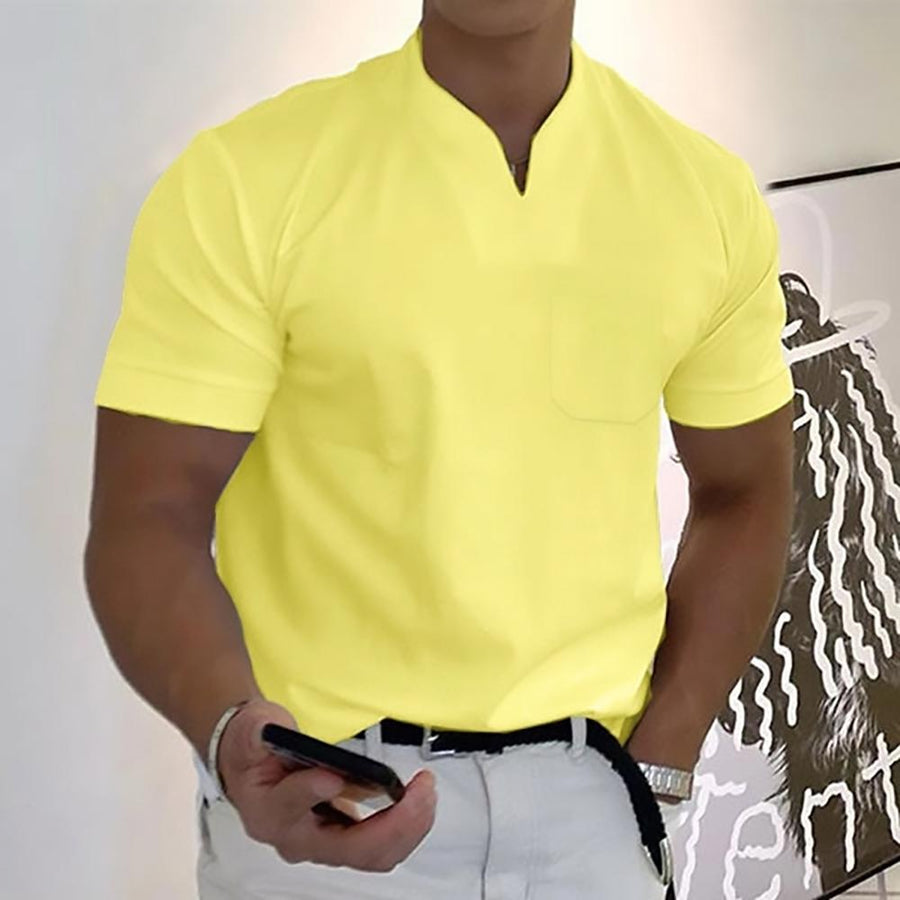 Griffon | Men's V-Neck Short Sleeve Slim Fit T-Shirt