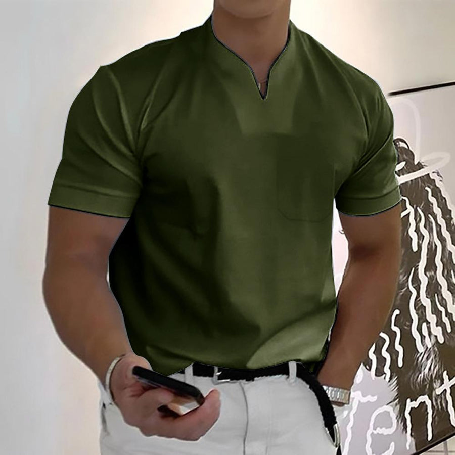 Griffon | Men's V-Neck Short Sleeve Slim Fit T-Shirt