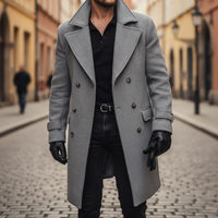 Monty - Men’s Wool Blend Double-Breasted Coat