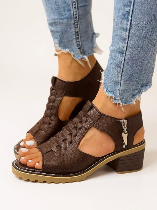 Hadley | Women's Lace Up Block Heel Sandals
