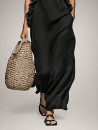 Emilia - Sleeveless Linen Blend Maxi Dress
