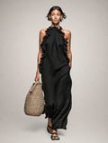 Emilia - Sleeveless Linen Blend Maxi Dress