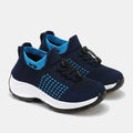 Zaria – Orthopedic Knit Fabric Shoes in Blue & Navy Blue