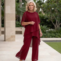 Saskia – Draped Two-Piece Palazzo Set