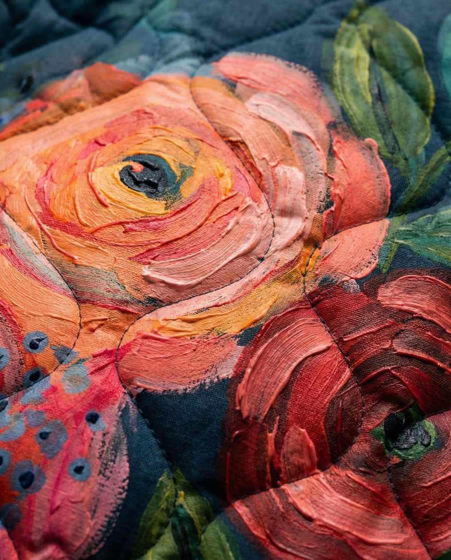 Damaris – Vintage Floral Quilted Jacket