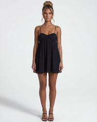 Aisha – Flowy Babydoll Mini Dress