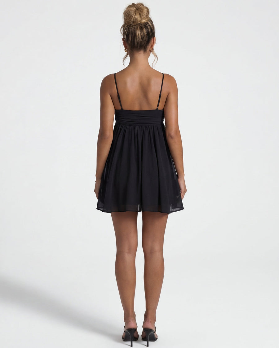 Aisha – Flowy Babydoll Mini Dress
