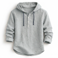 Hamish - Dante Linen Hooded Shirt