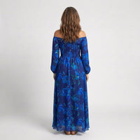 Anya – Off-Shoulder Floral Maxi Dress
