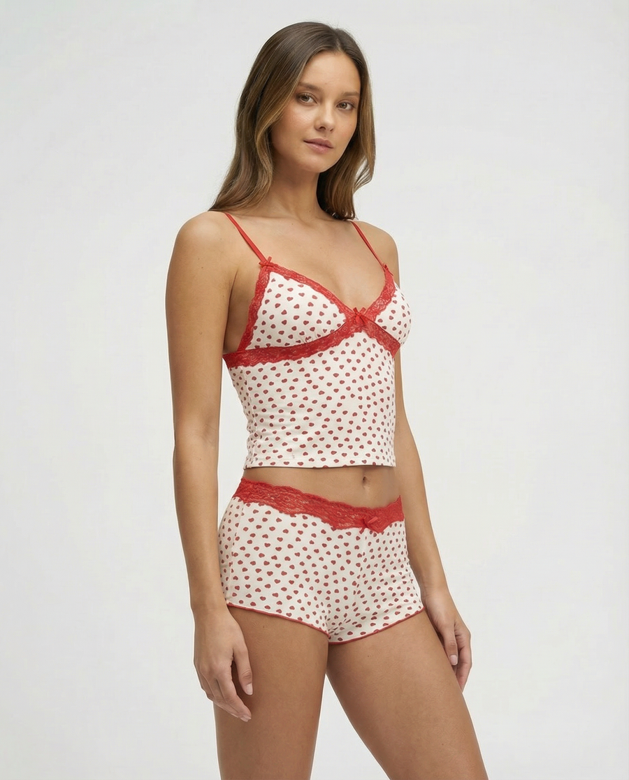 Talia - Cherry Crush Lounge Set