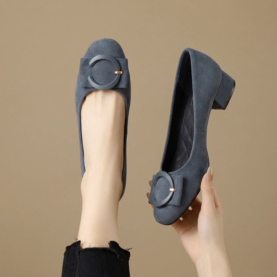 Elise - Elegant Suede Flats