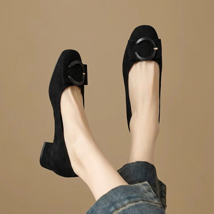 Elise - Elegant Suede Flats