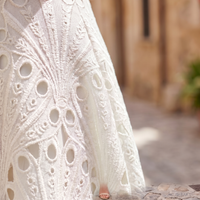 Charity - High Neck Lace Midi Dress