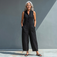 Lilia - Relaxed Sleeveless Elegant Jumpsuit