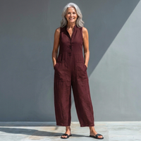 Lilia - Relaxed Sleeveless Elegant Jumpsuit