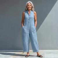 Lilia - Relaxed Sleeveless Elegant Jumpsuit