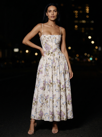 FLORAL MAXI DRESS Garden Bloom front