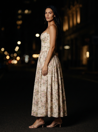 FLORAL MAXI DRESS Golden Floral side