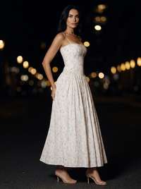 FLORAL MAXI DRESS Whisper Floral side
