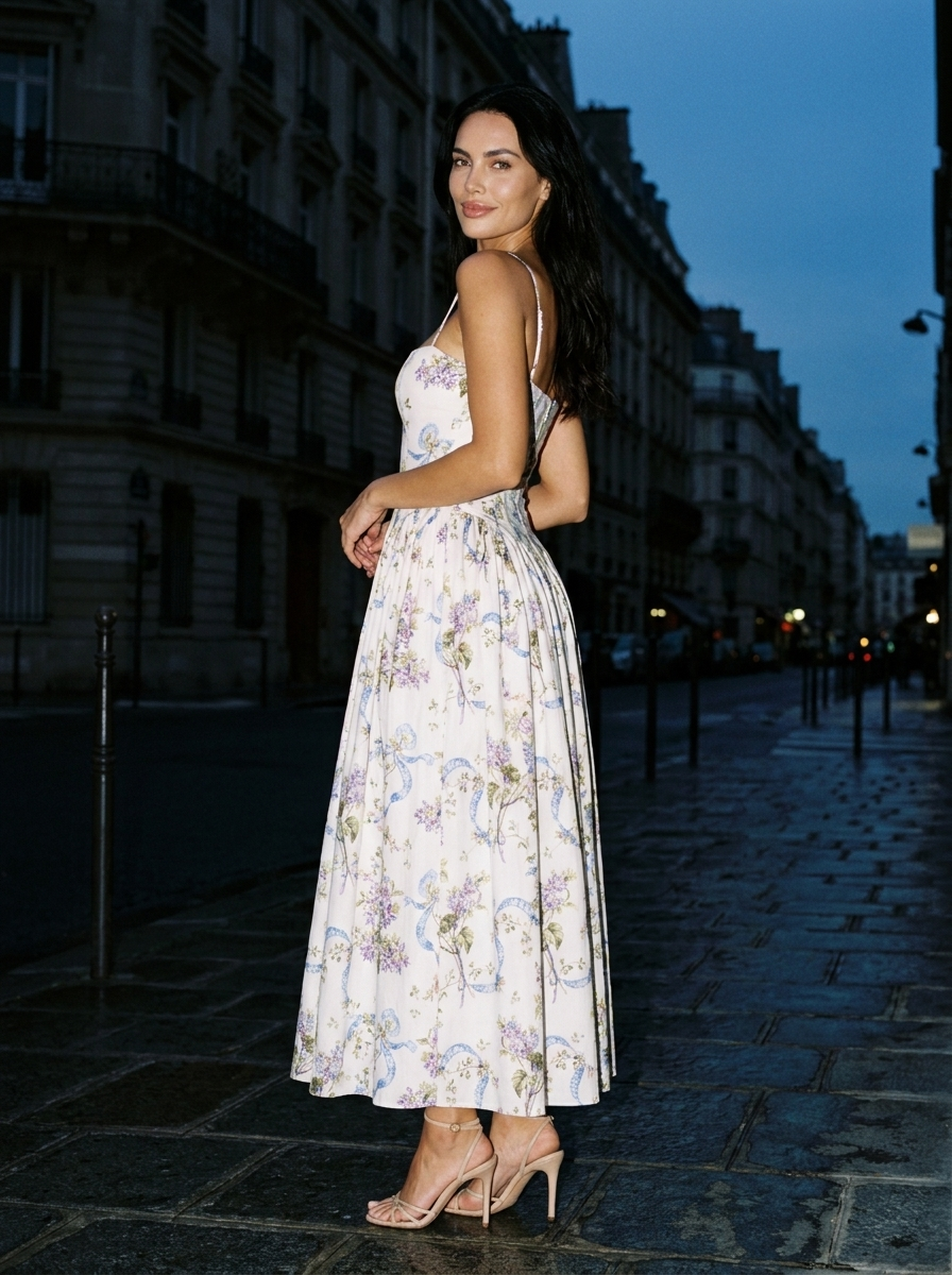 FLORAL MAXI DRESS Garden Bloom street 2