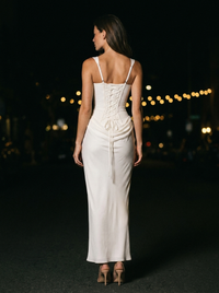 SUKI MAXI DRESS White back