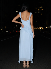 CLAIRE MAXI DRESS Blue side