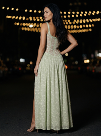 GRACE MAXI DRESS Green back