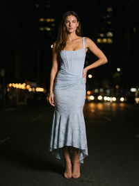 CAROL MAXI DRESS Blue front