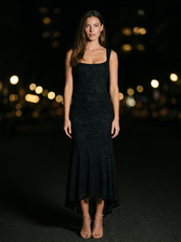 CAROL MAXI DRESS Black front