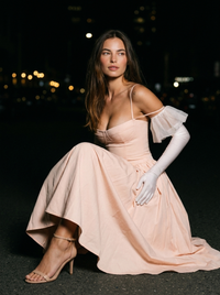 BEA MIDI DRESS Ballerina Pink side