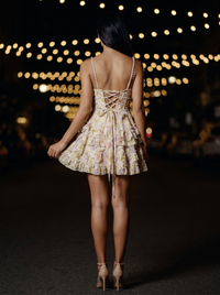 BIANCA MINI DRESS Floral back