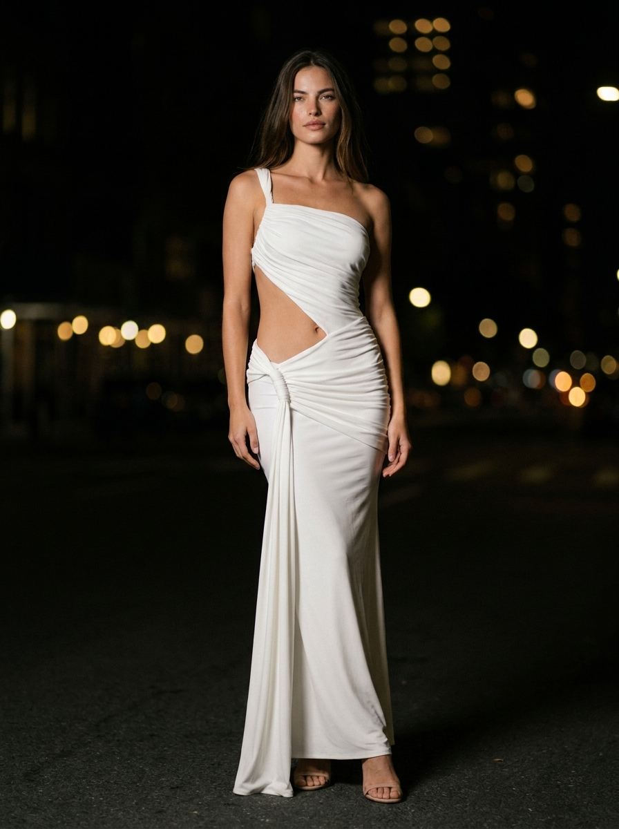 DIANA MAXI DRESS White front