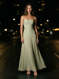 EVI MAXI DRESS Sage Green side