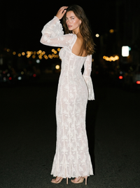 ISABELLA MAXI DRESS White back