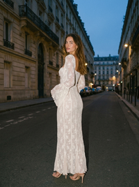 ISABELLA MAXI DRESS White atmosphere shoulder
