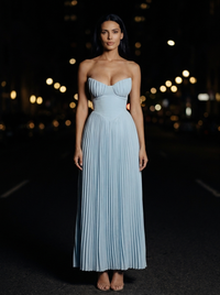 JANE MAXI DRESS Ocean Blue side