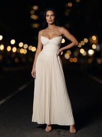 JANE MAXI DRESS Ivory front