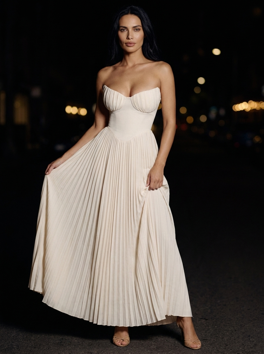 JANE MAXI DRESS Ivory side