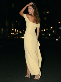 JOYCE MAXI DRESS Lemon side